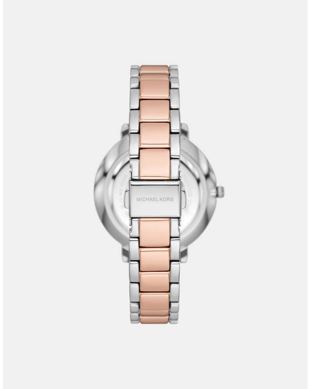 Michael Kors White Pyper Three-Hand Two-Tone Stainless Steel Watch