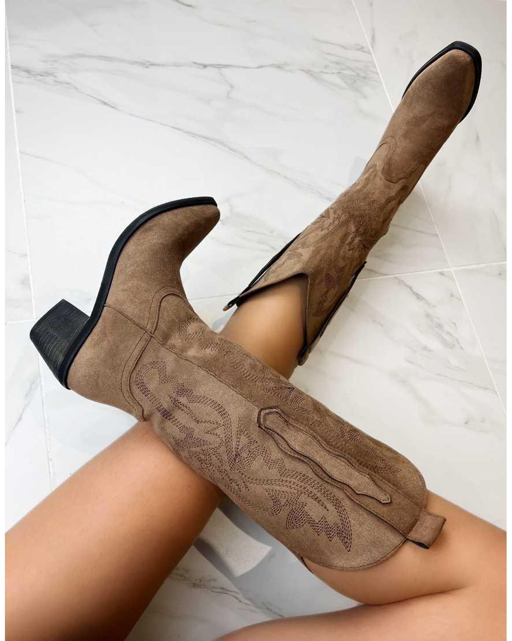 GIA STUDIOS Natural Cowboy Western Boots