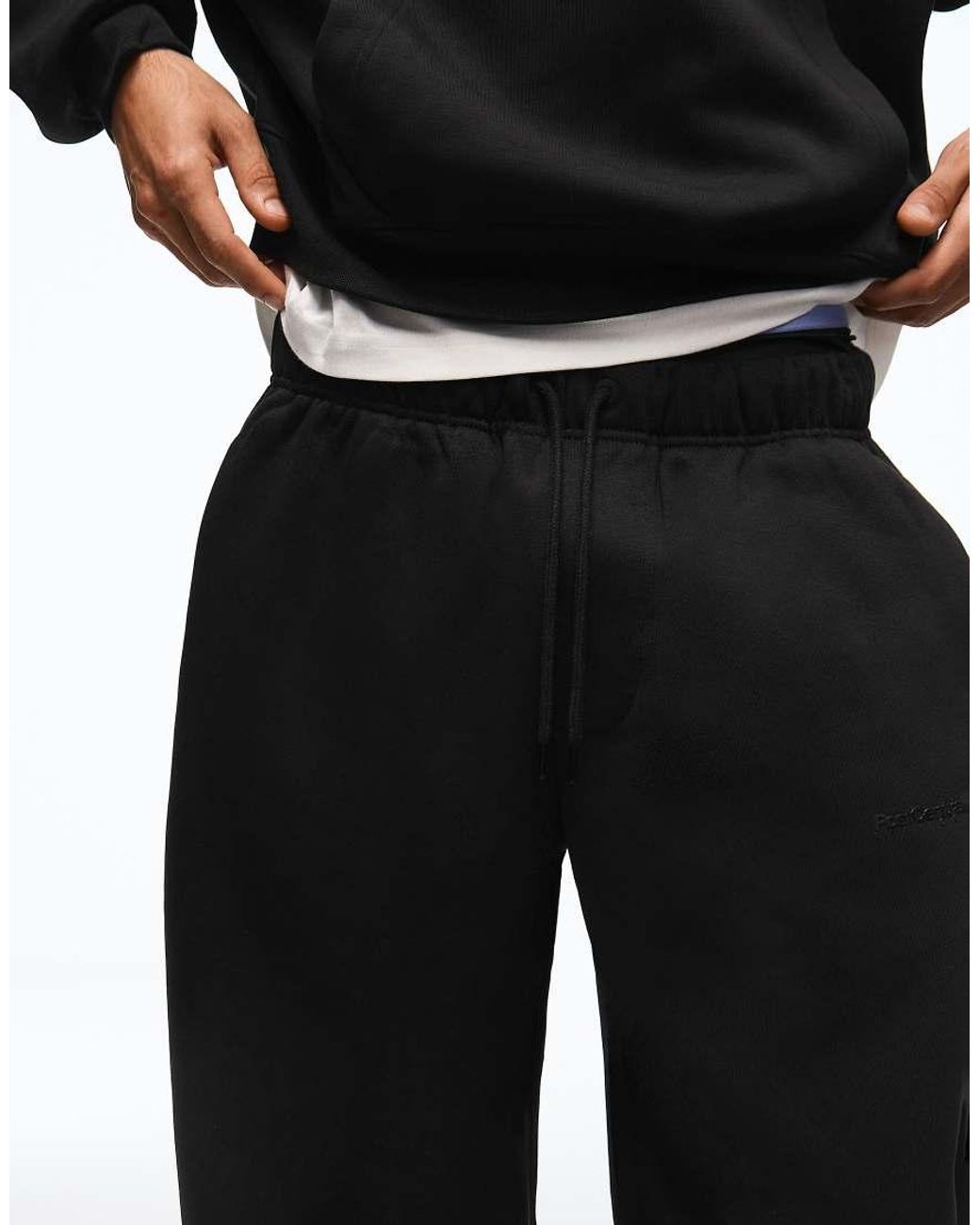 Bershka Black Volume joggers for men