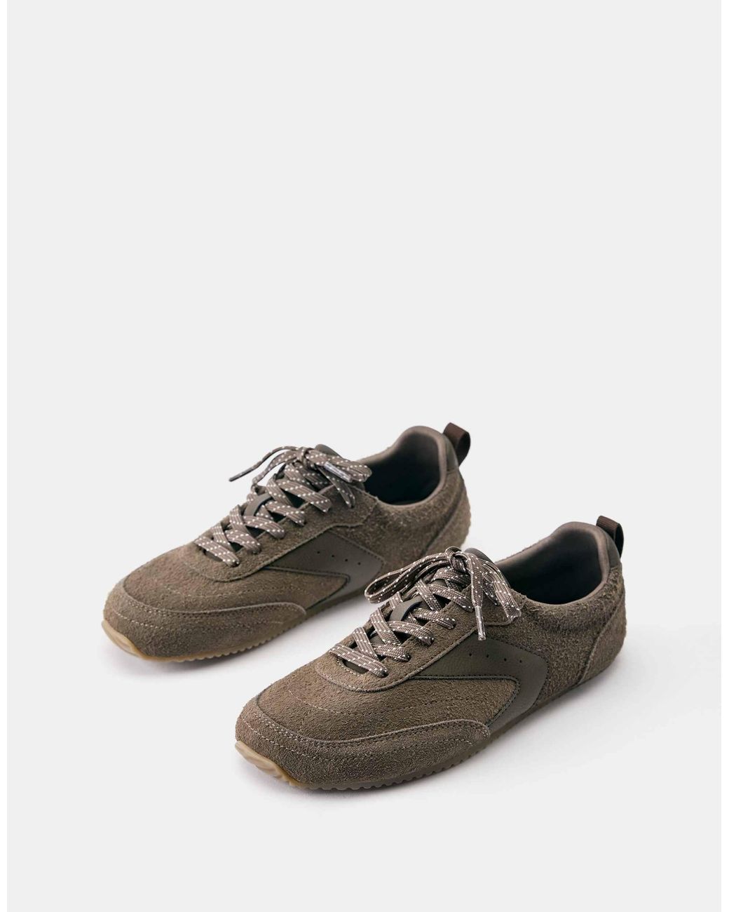 Baskets barefoot en cuir Pull&Bear en coloris Brown