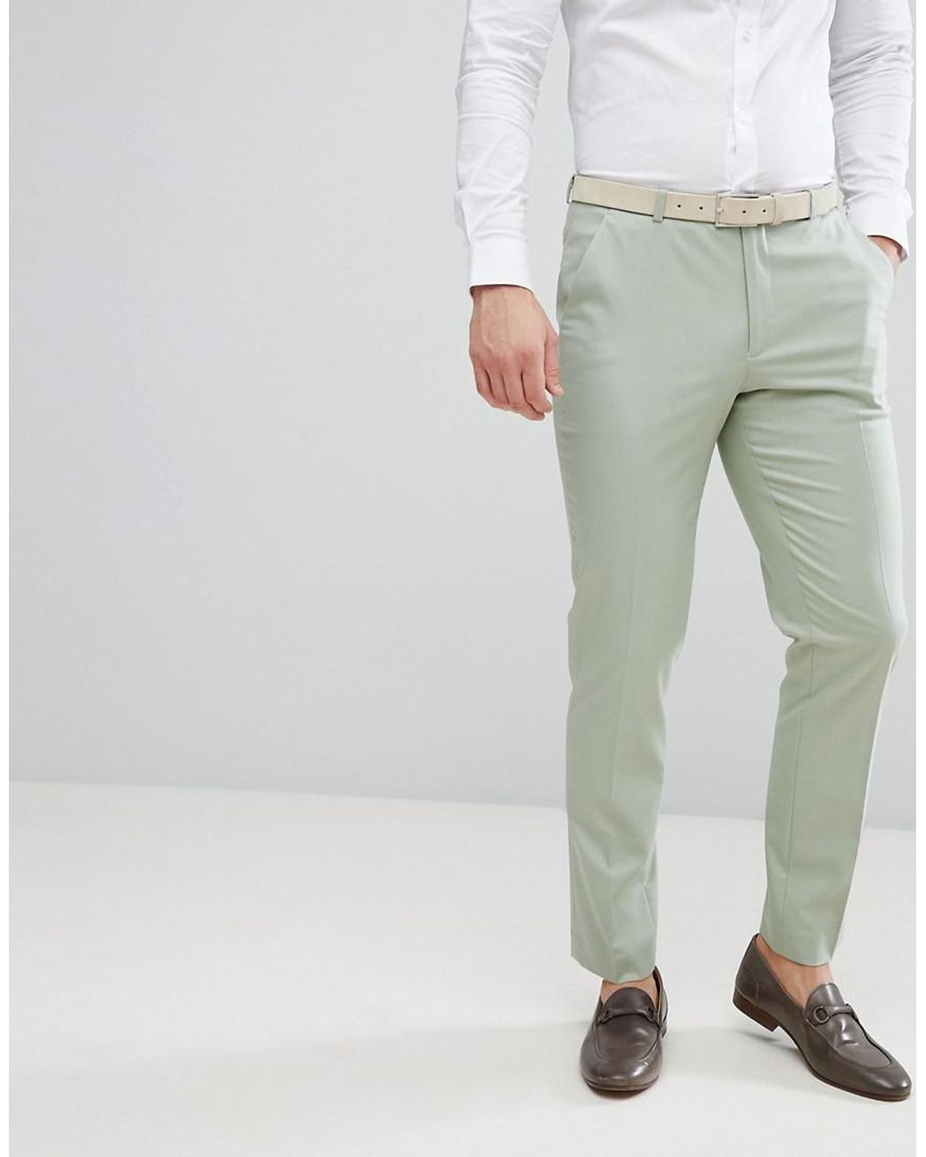 Pantalon costume vert homme hotsell