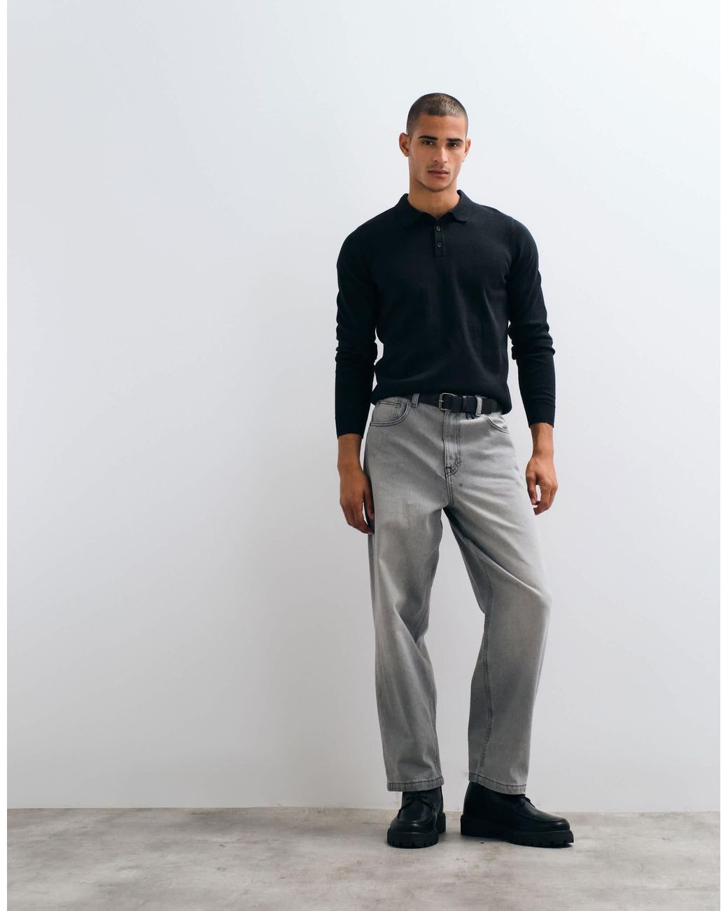 Polo en maille Threadbare pour homme en coloris Blue