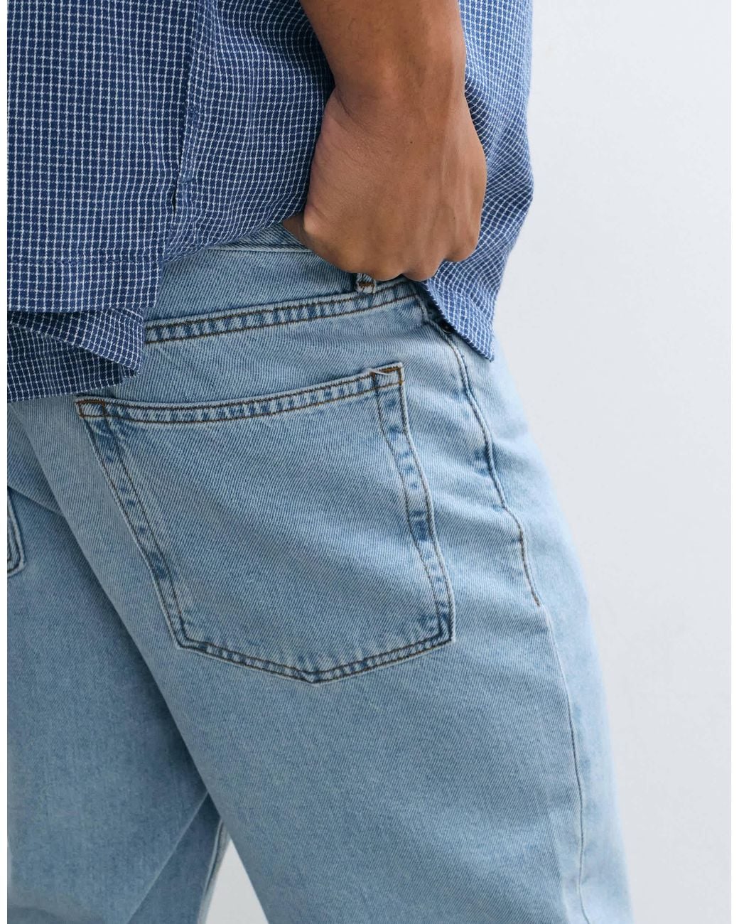 ASOS Blue Straight Jeans for men