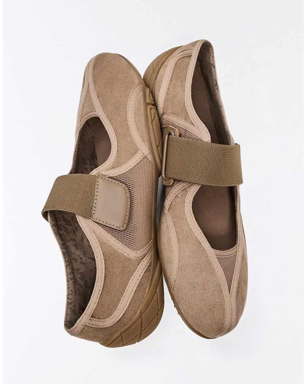 Bershka Blue Sports Ballet Flats