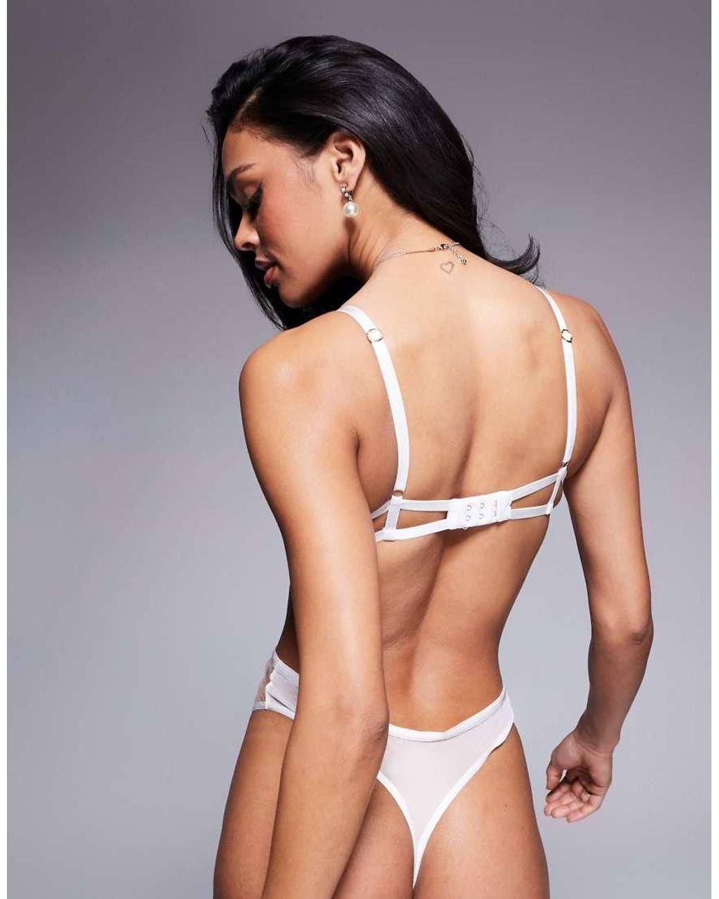 Bluebella White Marisa Embroidered Mesh Body