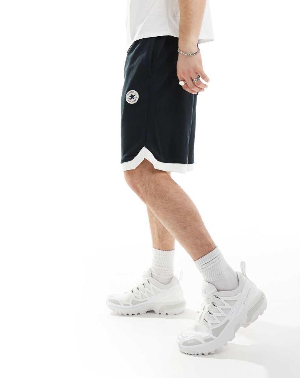 Converse Retro Chuck Knit Shorts in White for Men Lyst UK