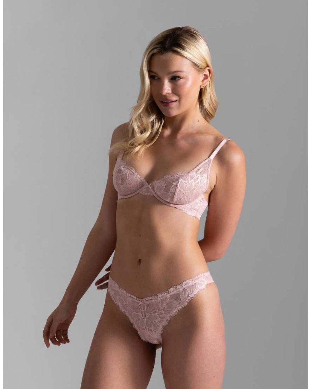 DORINA Pink Perfect Lace Non Padded Plunge