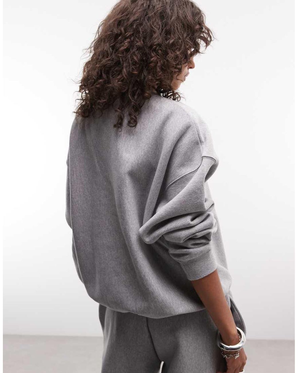 Nike Gray Studio Fleece Heavy Weight Oversized Sweat