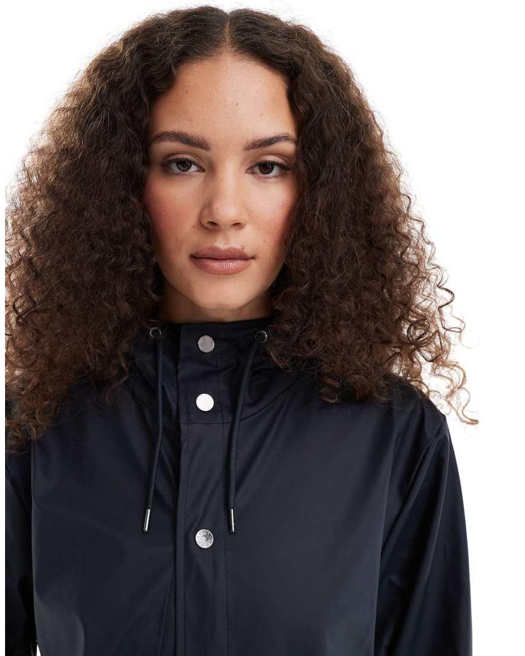 Rains Blue 12010 Unisex Waterproof Short Jacket
