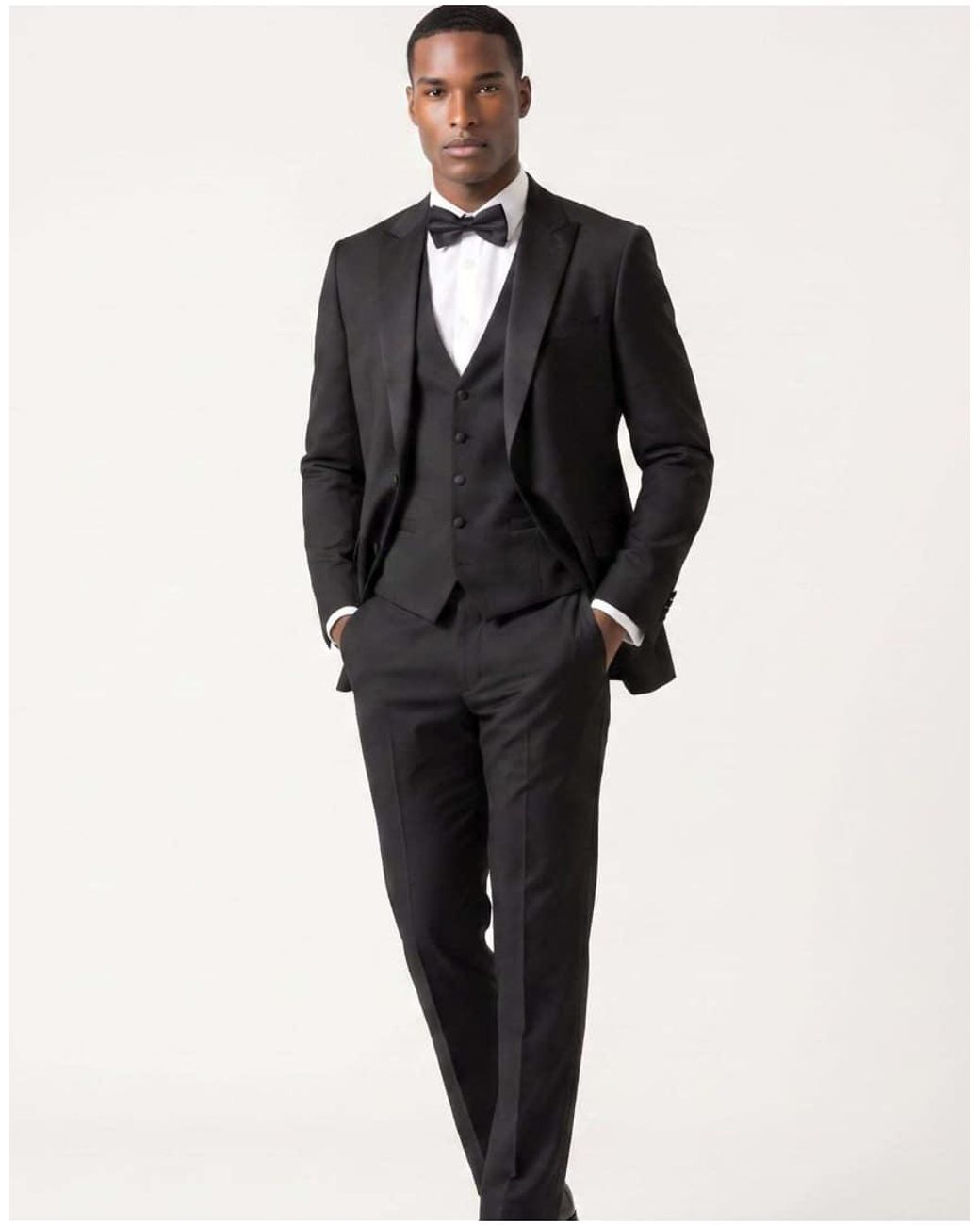 Harry Brown White Raffi Tux Suit Trousers for men