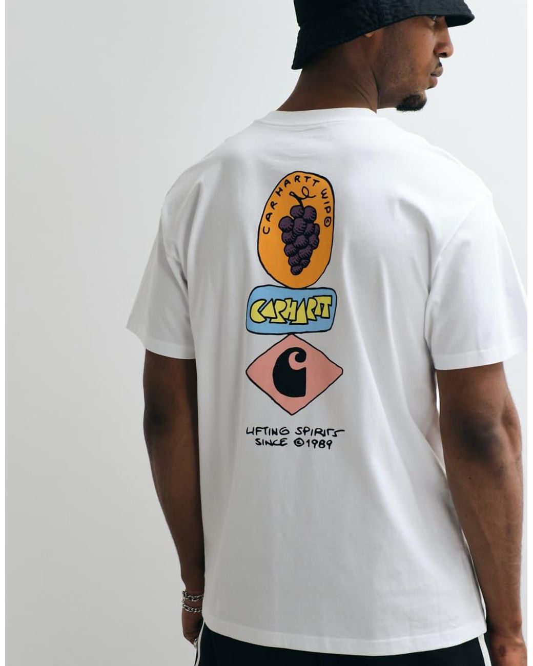 Carhartt Gray Stacked Grapes T-shirt for men