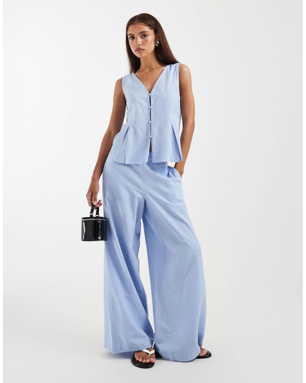 Aware Blue V-neck Vest