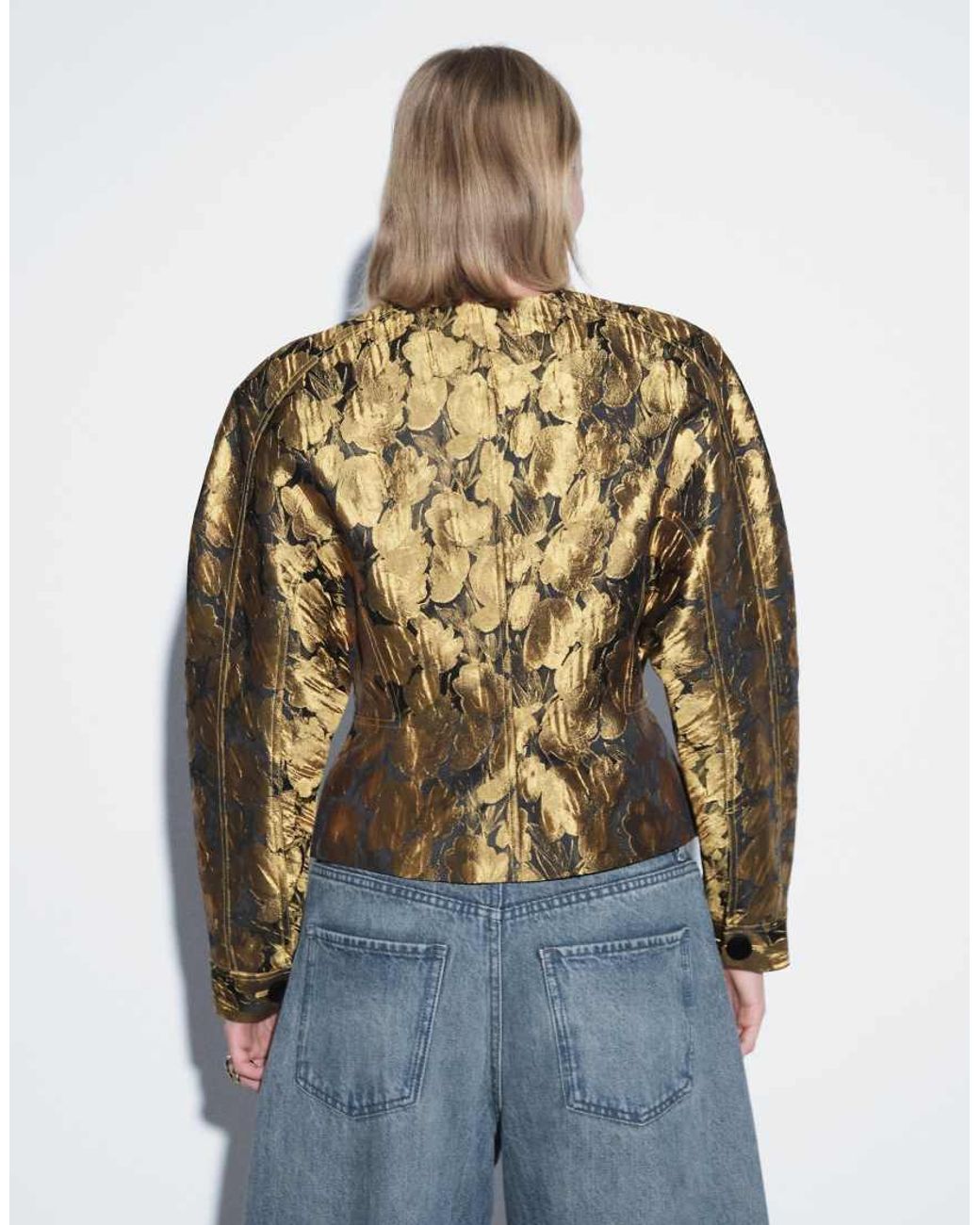 ASOS Blue Cocoon Sleeve Jacket
