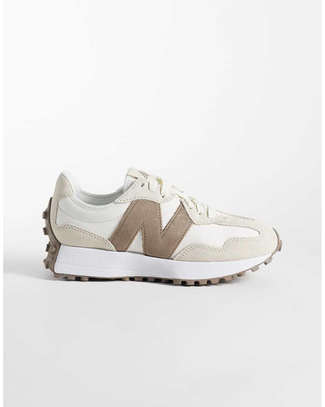 New Balance White 327 Sneakers