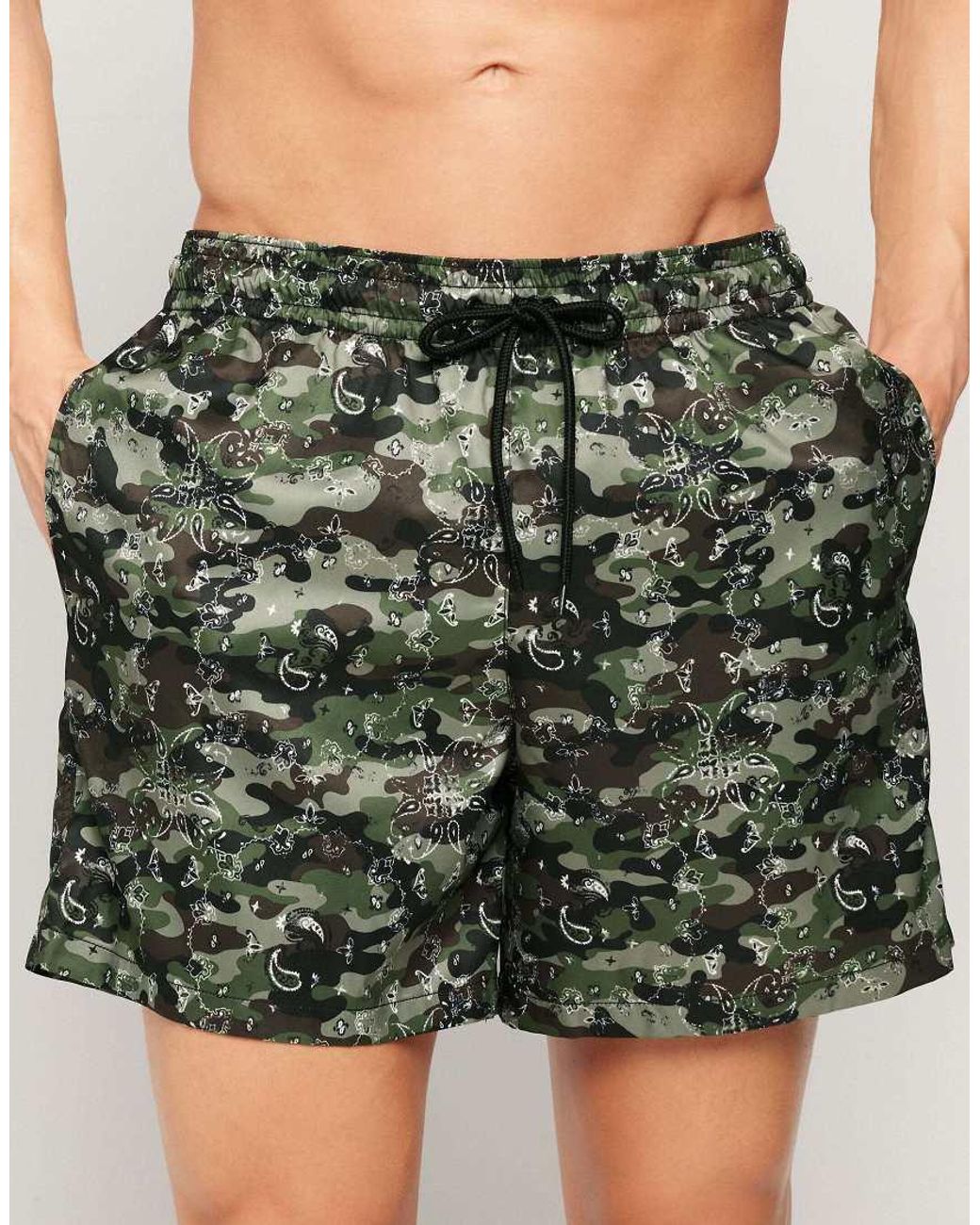 Tezenis Green Printed Swimming Shorts for men