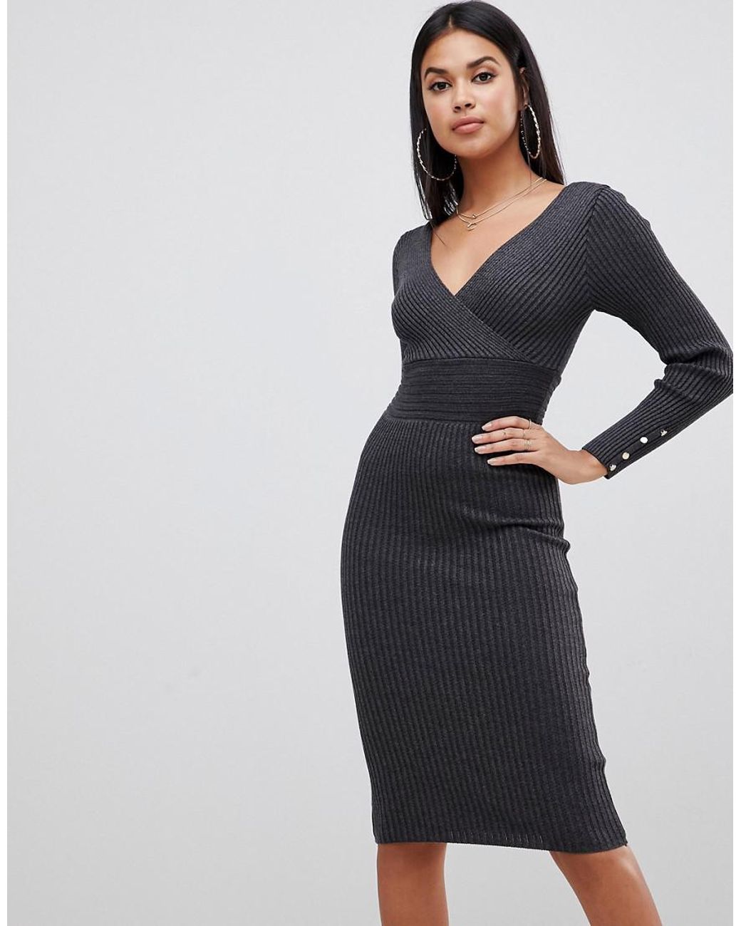 Lipsy Synthetic Plunge Neck Knitted 