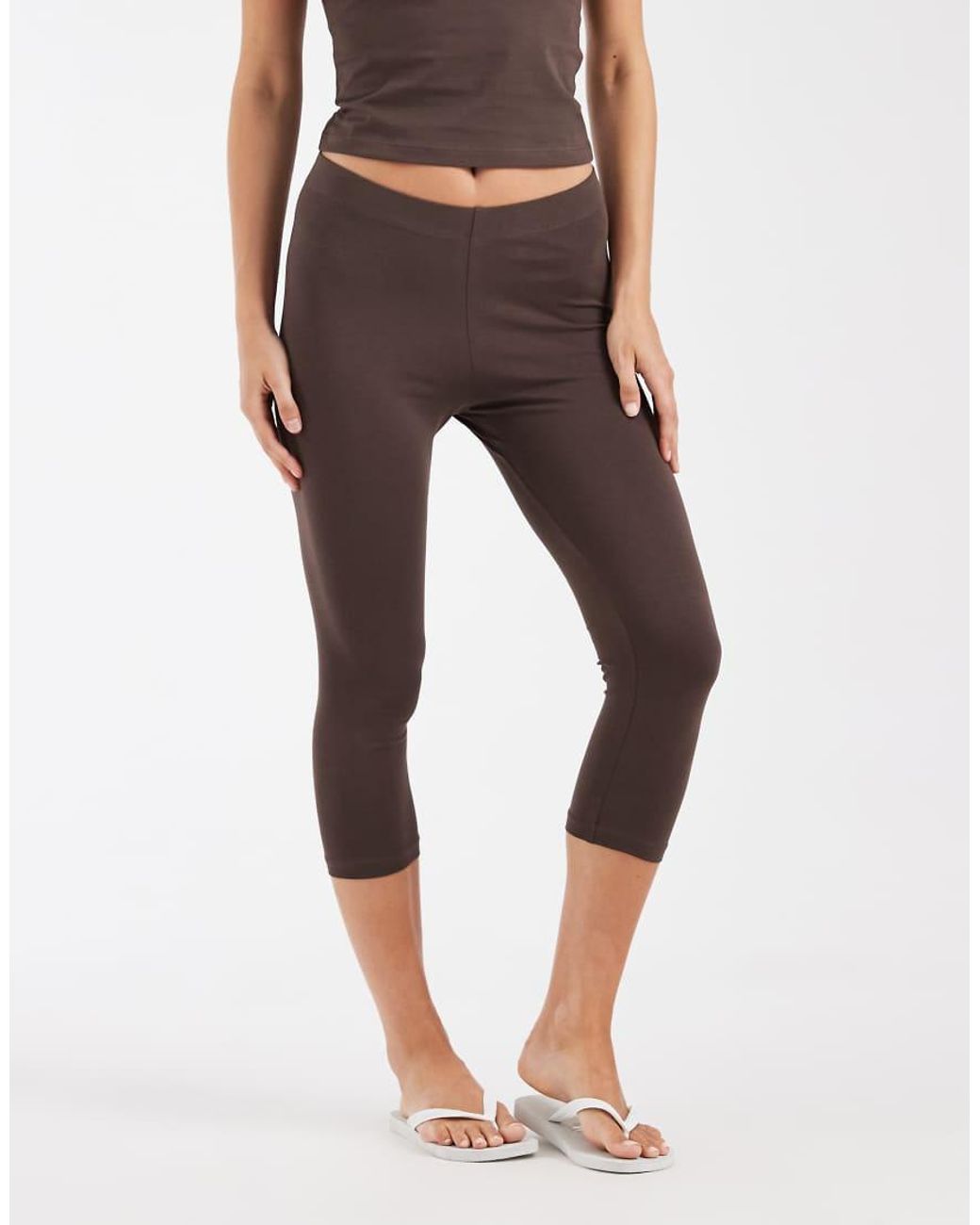 Noisy May Brown Capri Trousers Co-ord
