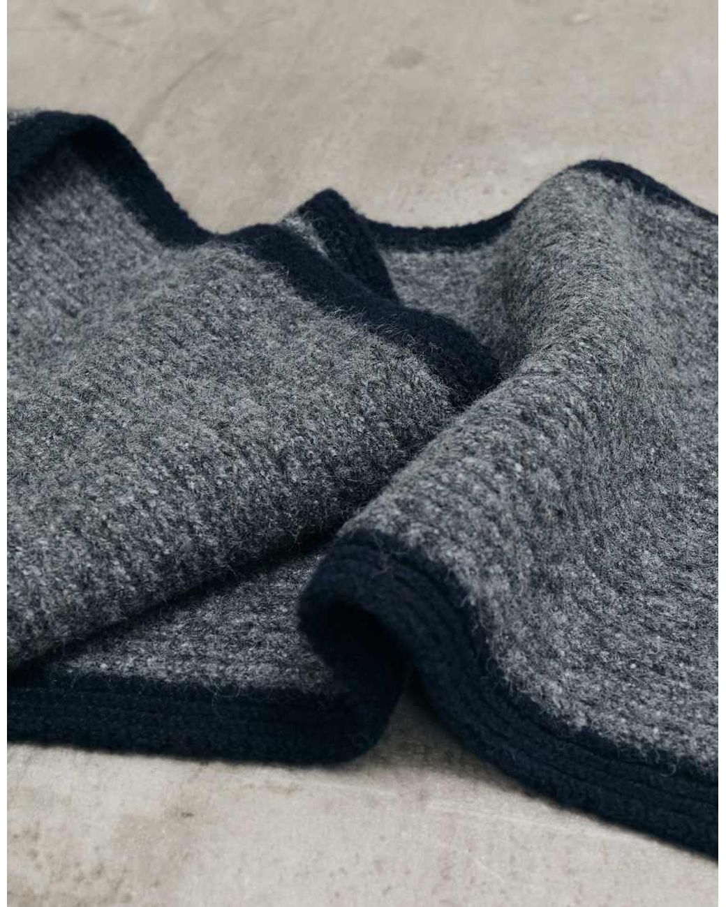 ASOS Blue Border Rib Scarf for men