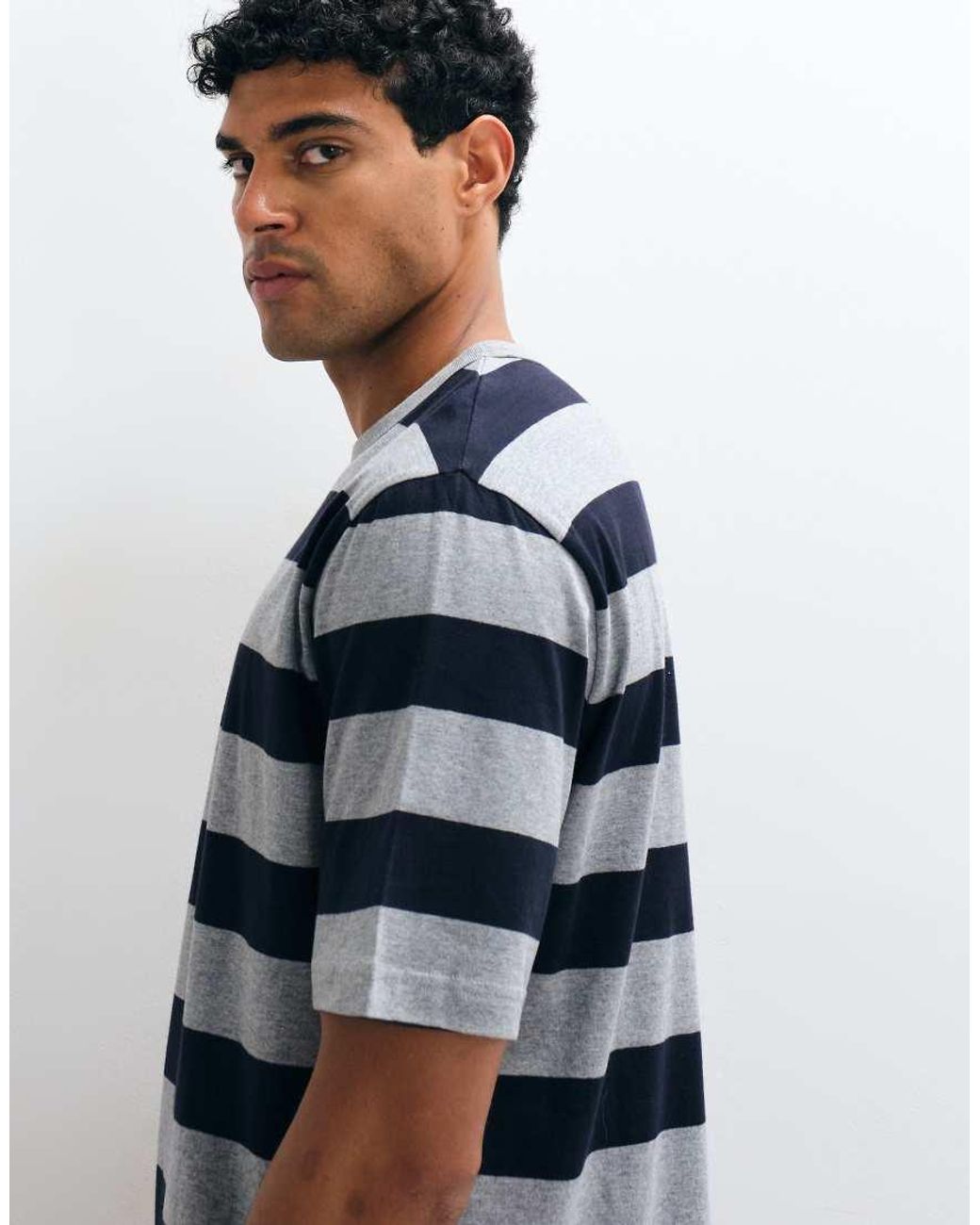 ARKET Blue Heavyweight Jersey T-shirt for men