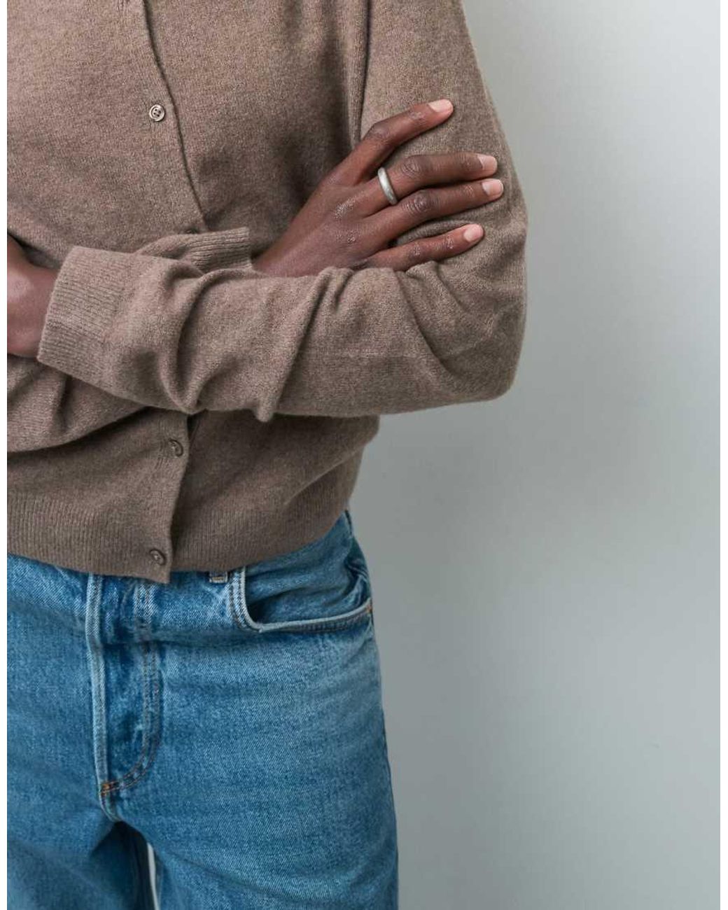 Gap Gray Cashsoft Cropped Knitted Cardigan