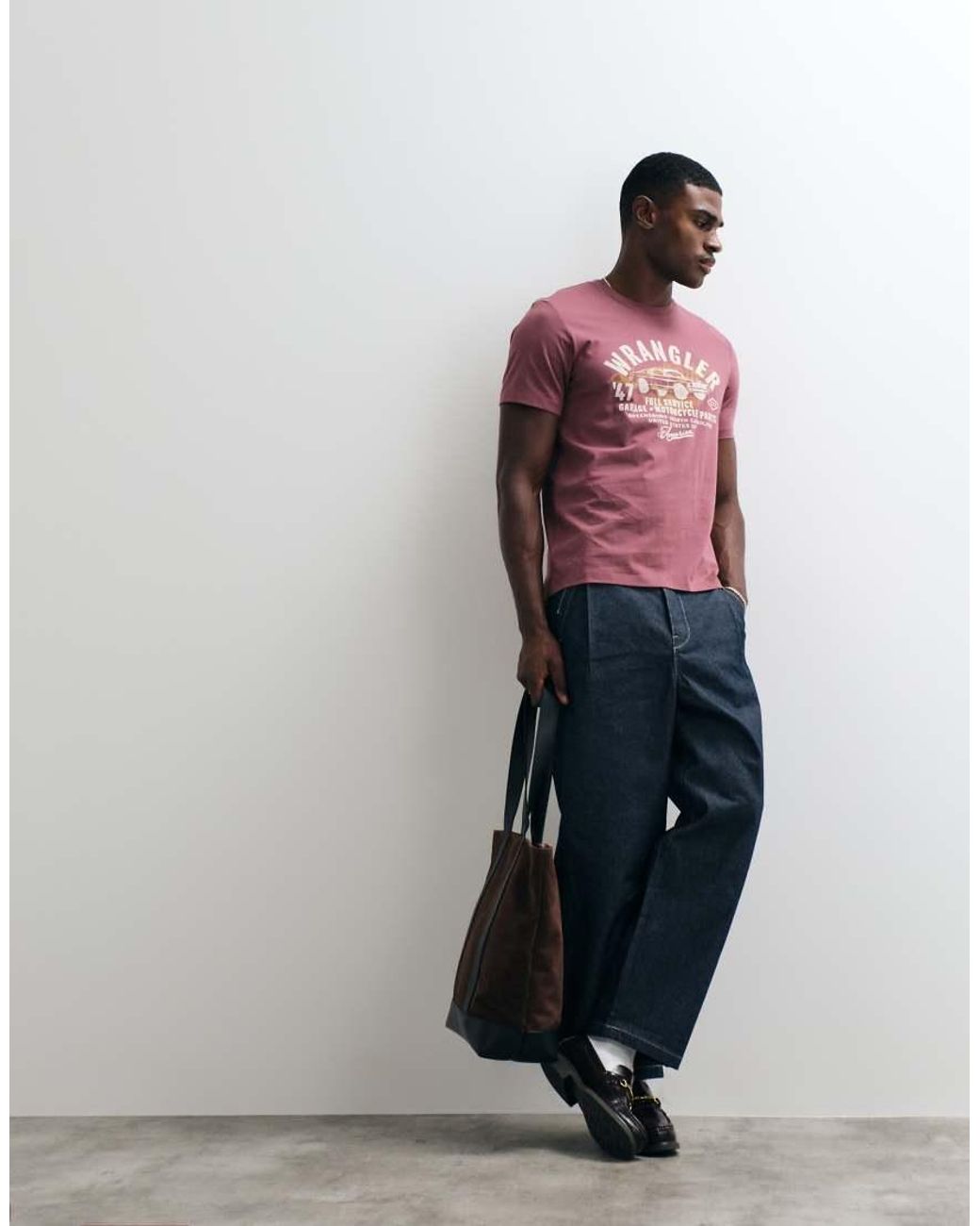 Wrangler Purple Americana Tee for men