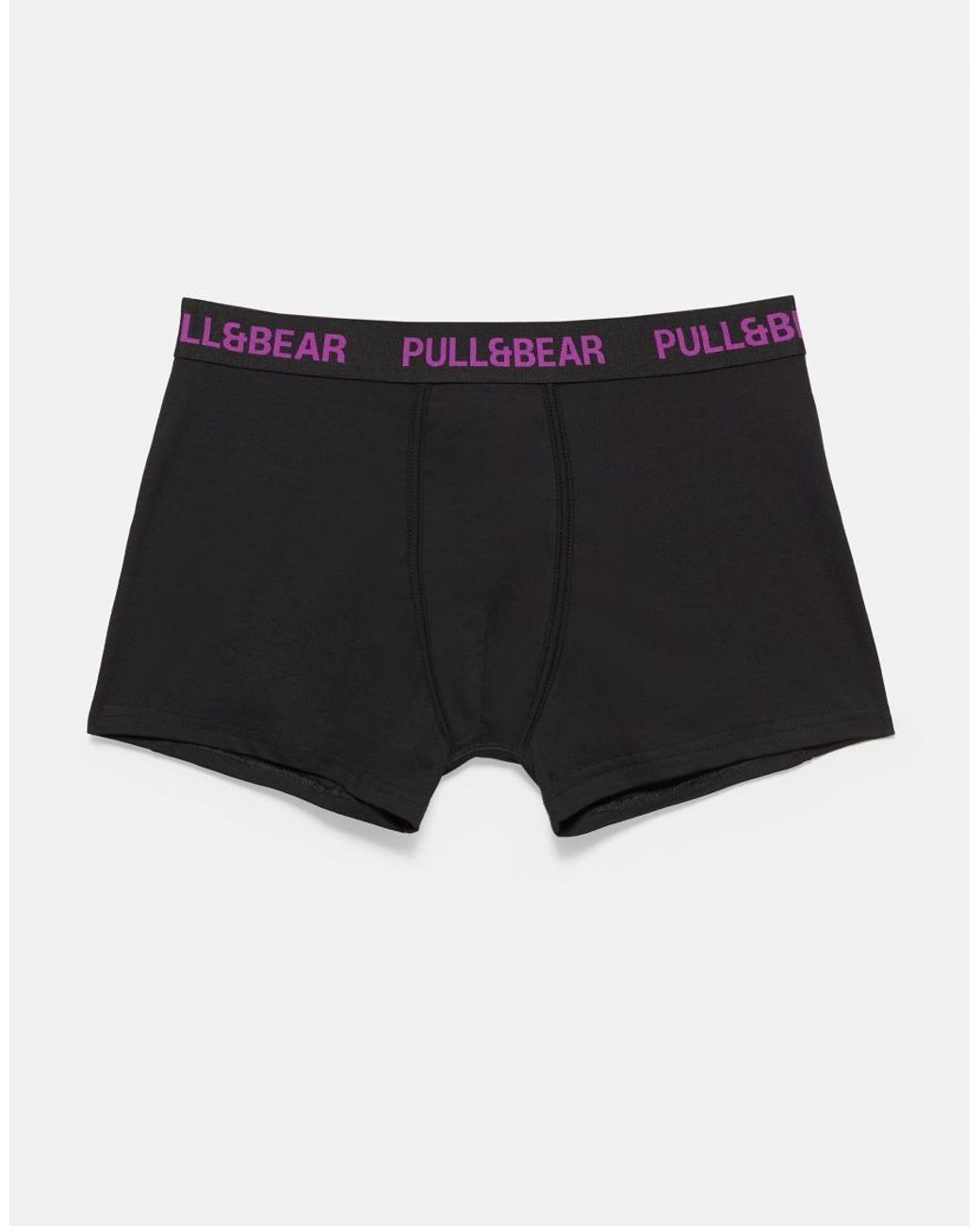 Pull&Bear Black Pack Of 3 Boxers for men