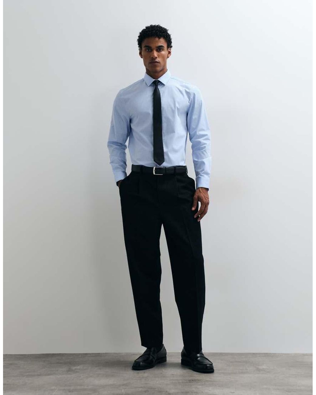 ASOS Blue Regular Fit Check Shirt for men
