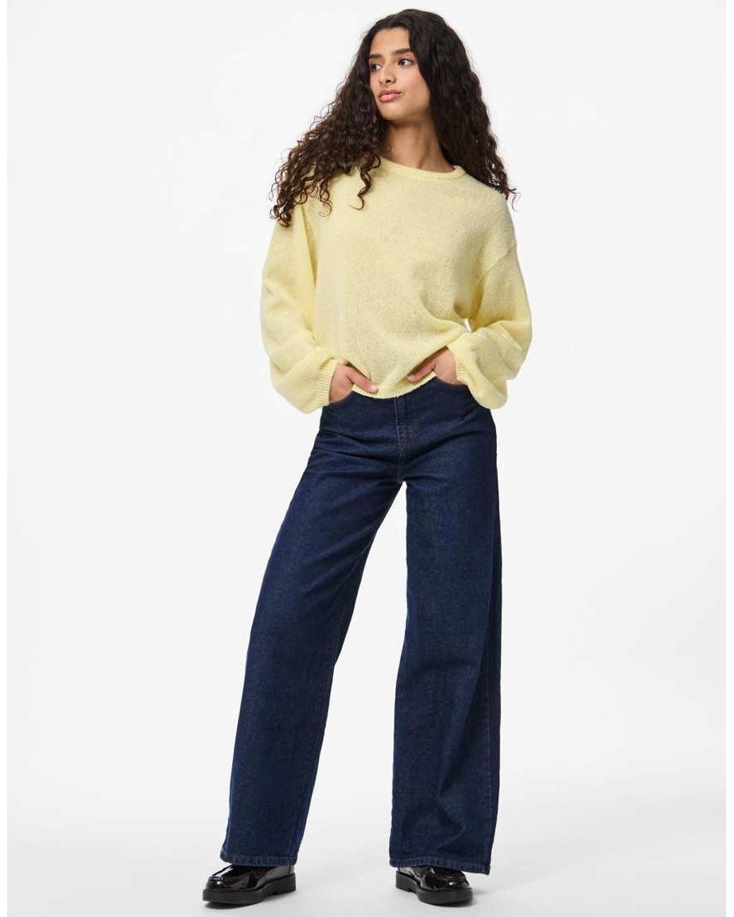 Pieces Natural Knitted Pullover