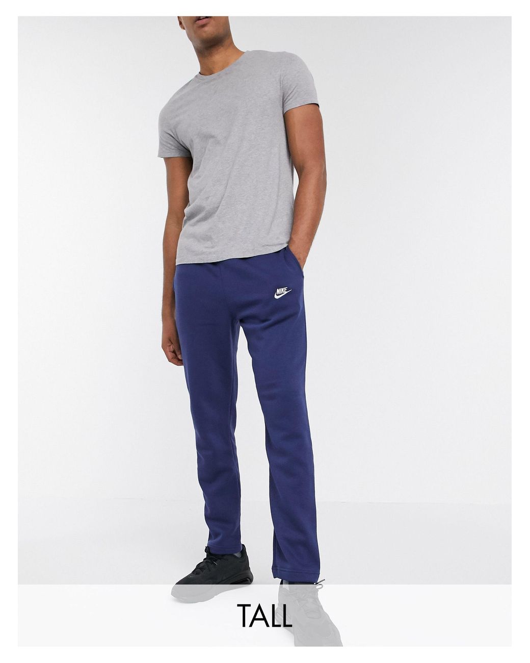 Nike Club Tall Straight Leg joggers in Blue for Men | Lyst UK