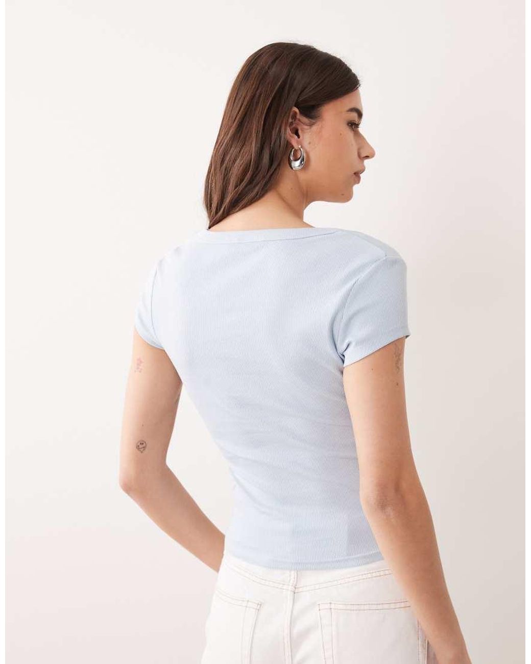 ASOS White Scoop Neck Baby Tee