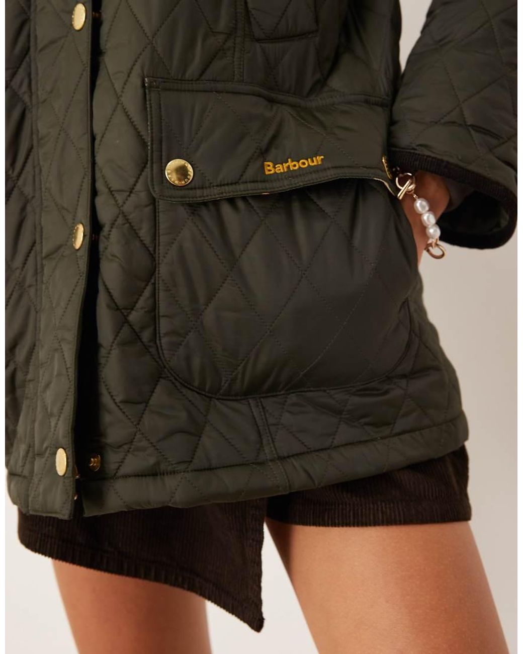 Barbour Green Modern Beadnell Quilted Jacket