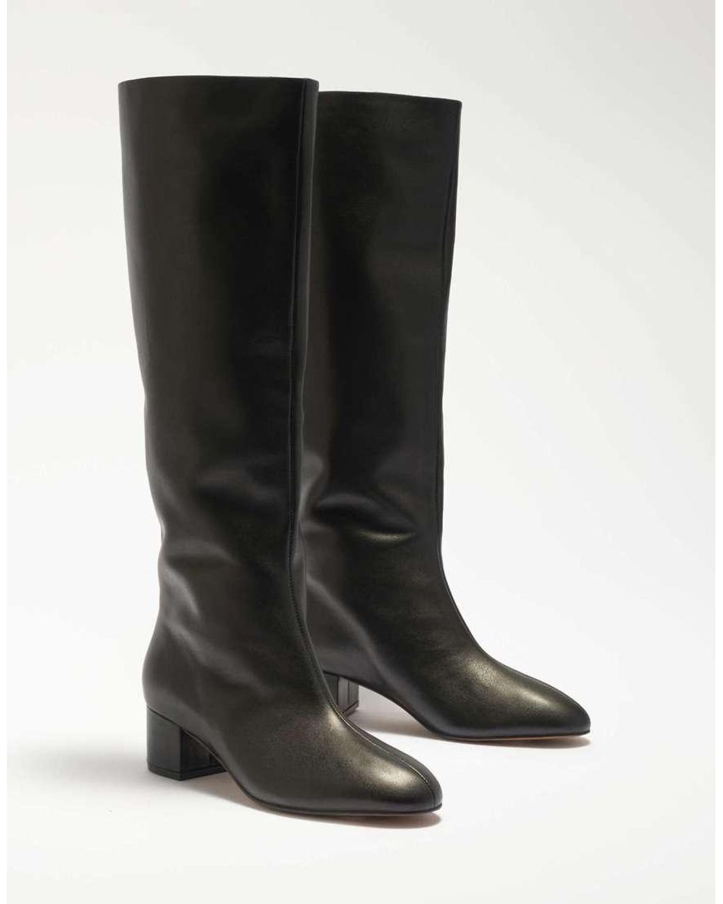Dune Black Stunned Knee High Boots