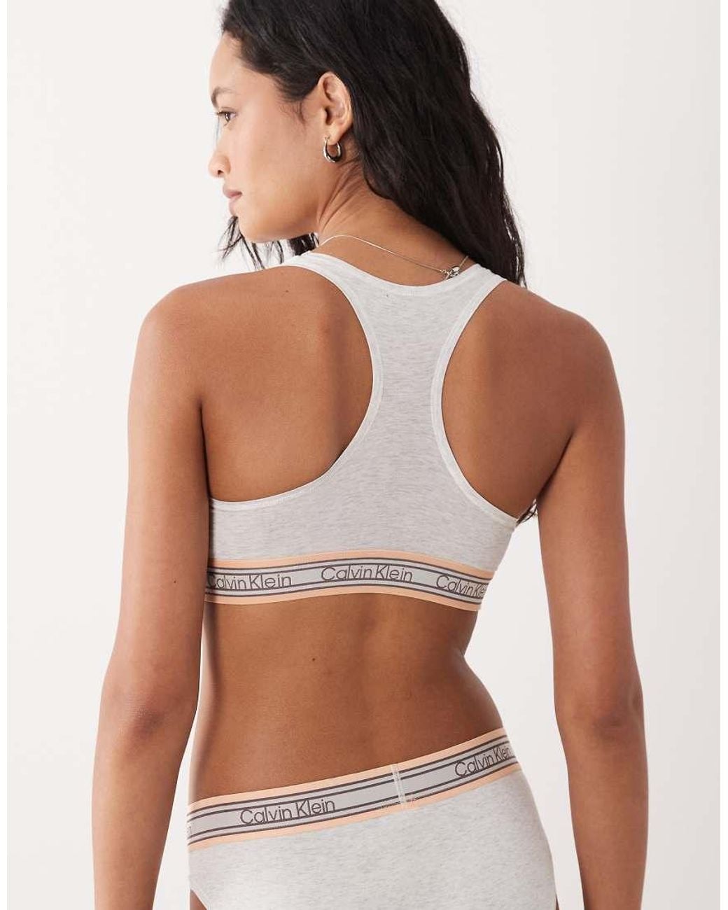 Calvin Klein Brown Icon Cotton Modal Unlined Bralette