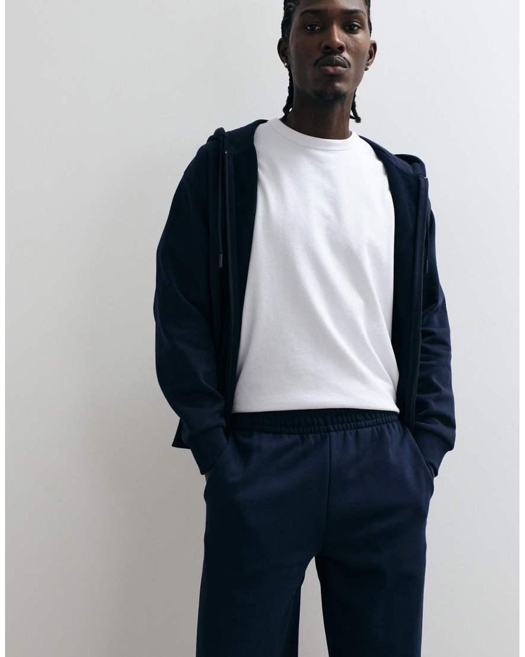 Lacoste Blue Relaxed Fit Logo Sweatpants for men