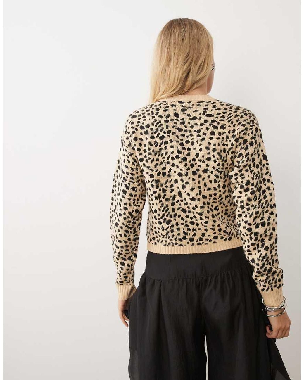 Wednesday's Girl Natural Button Up Cardigan