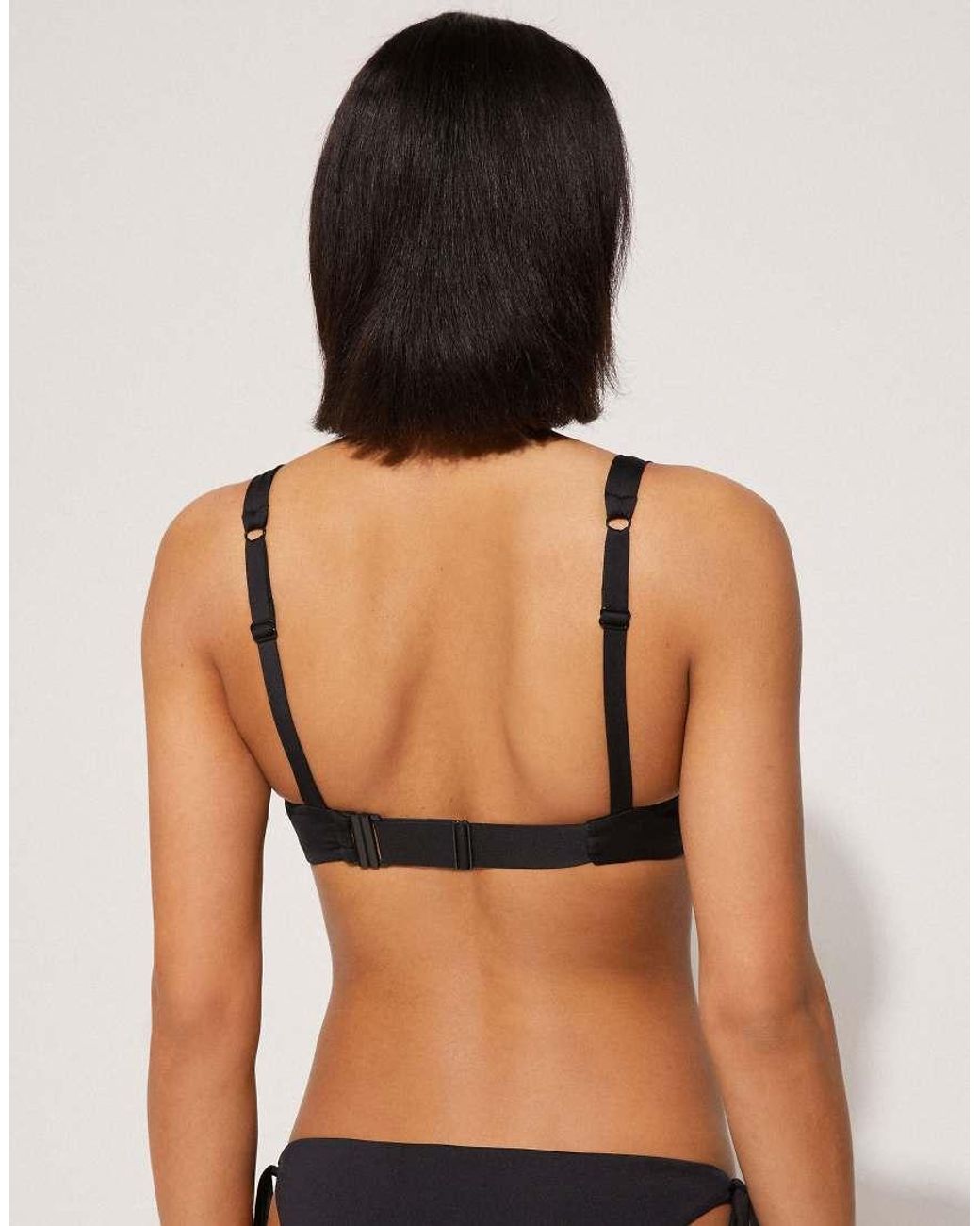 Tezenis Black Loop Balconette Bikini Top