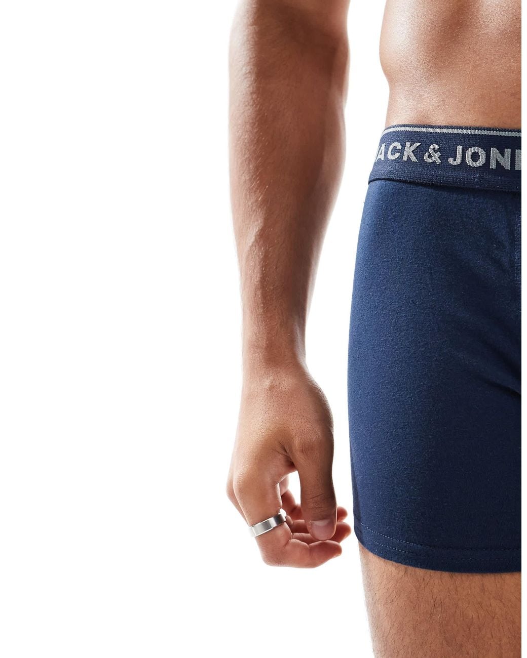 Jack & Jones Blue 2 Pack Contrast Trunks for men
