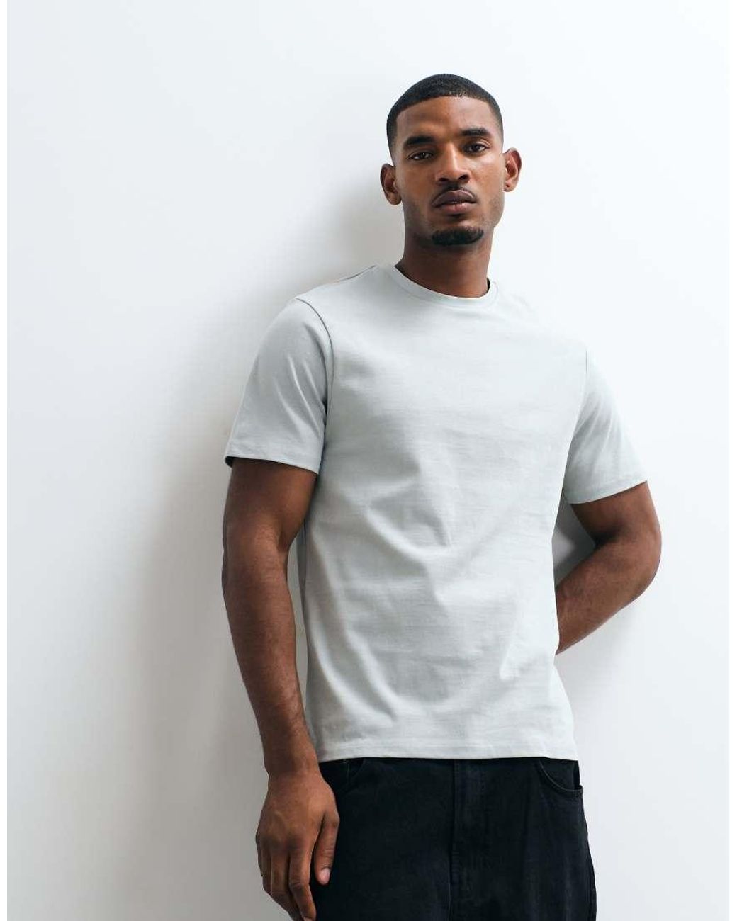 ASOS White Heavyweight Regular Fit T-shirt for men
