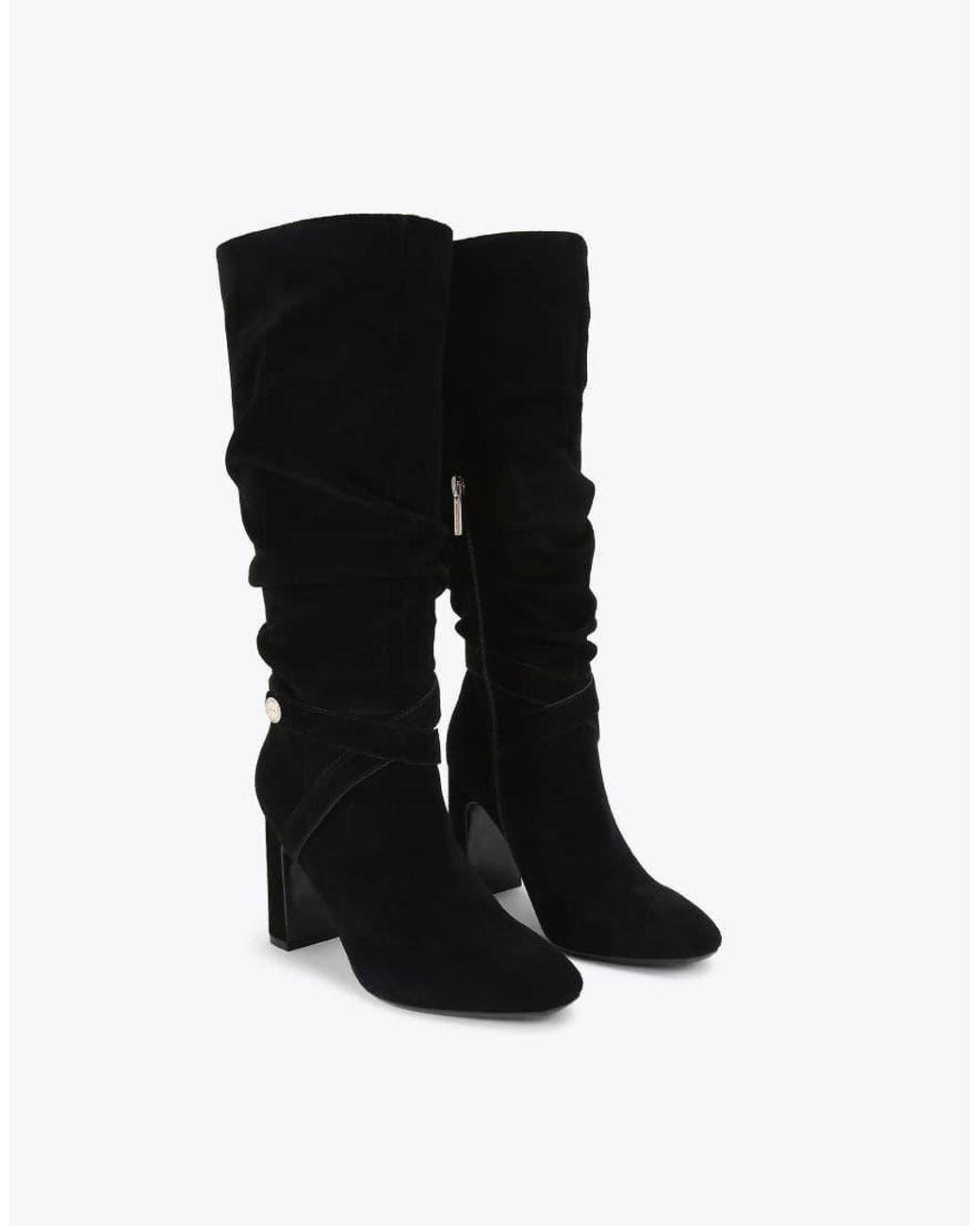 Carvela Kurt Geiger Black Jackpot Slouch Knee Boots