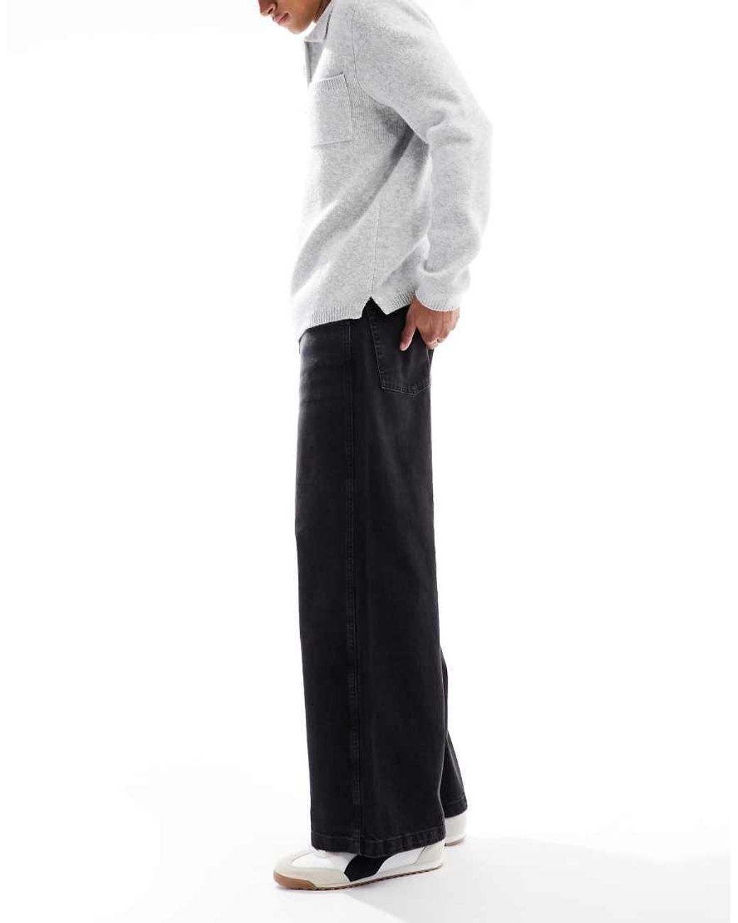 ASOS White Extreme Baggy Jeans for men