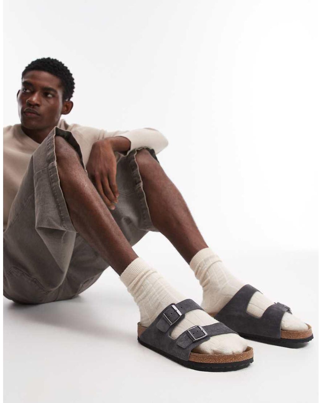 Birkenstock Brown Arizona Suede Sandals