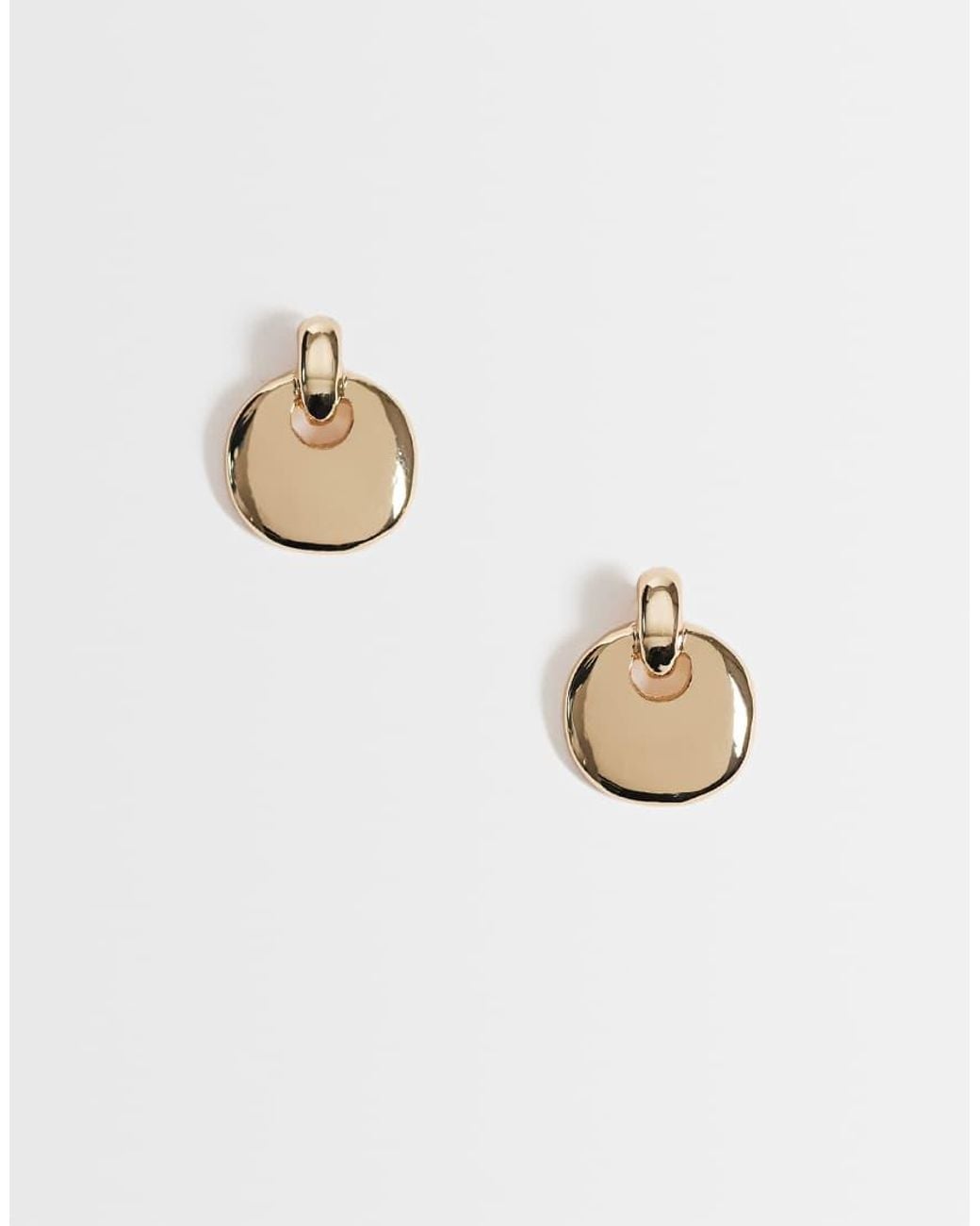 Reclaimed Vintage White Classic Mini Knocker Earrings