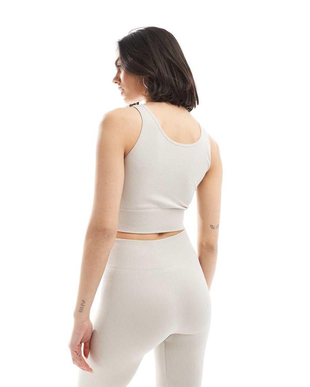 ONLY White Seamless Top Co-ord