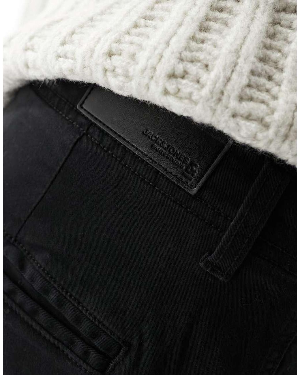 Jack & Jones Black Tapered Chino for men