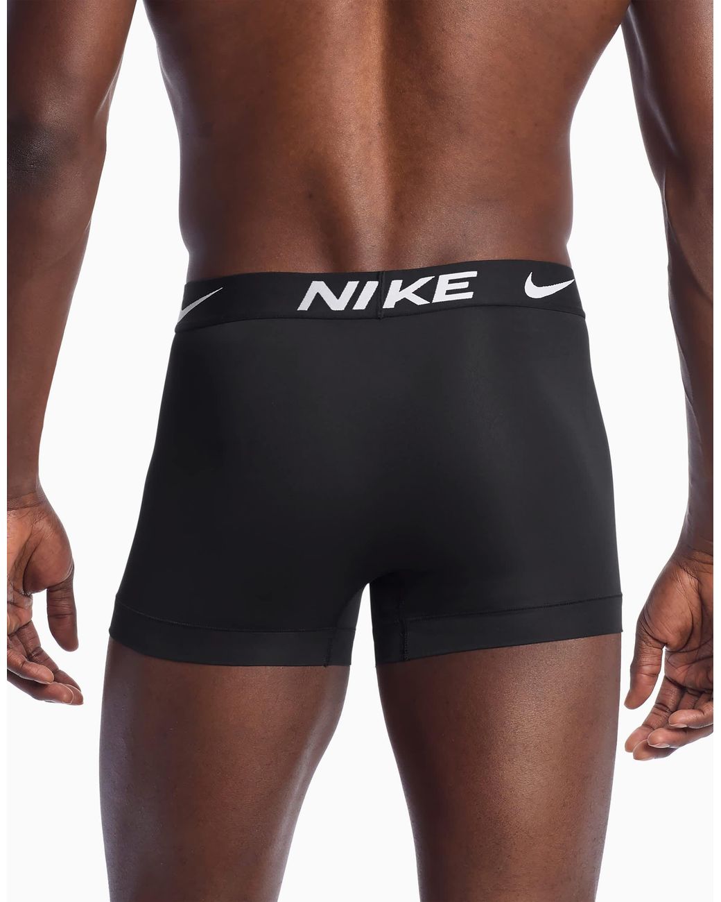 Nike Black Essential Micro 5 Pack Trunks for men