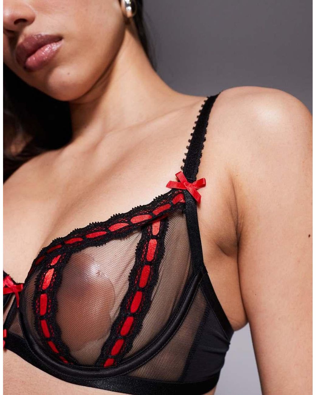 Ann Summers Black Roxanne Non Paded Plunge Bra