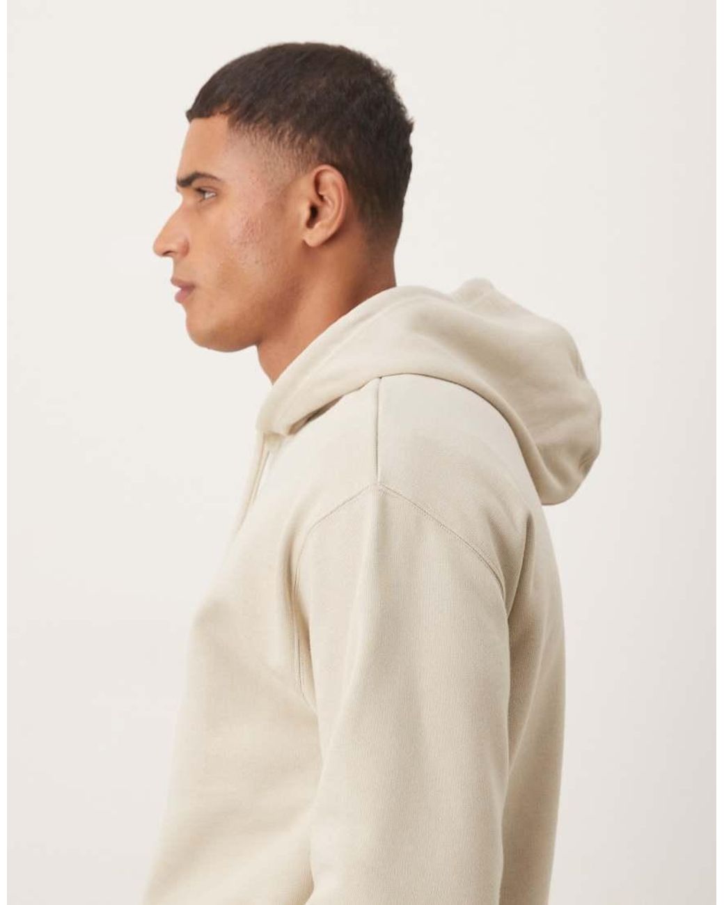 Barbour Natural Nicholas Brushed Oversized Hoodie for men