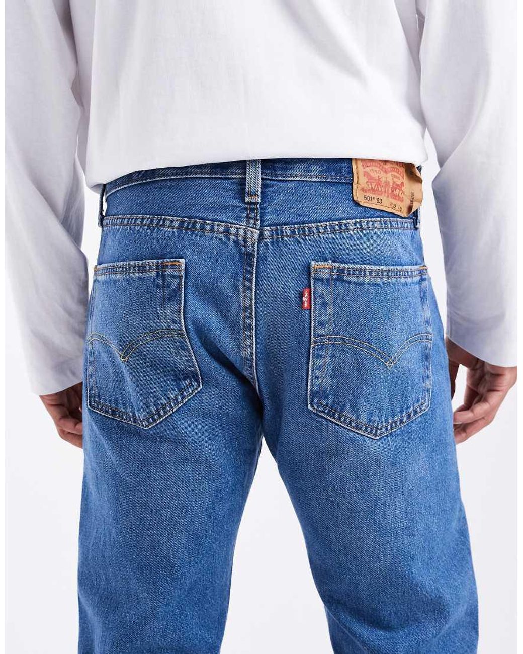 Levi's Blue 501 '93 Relaxed Straight Jeans for men