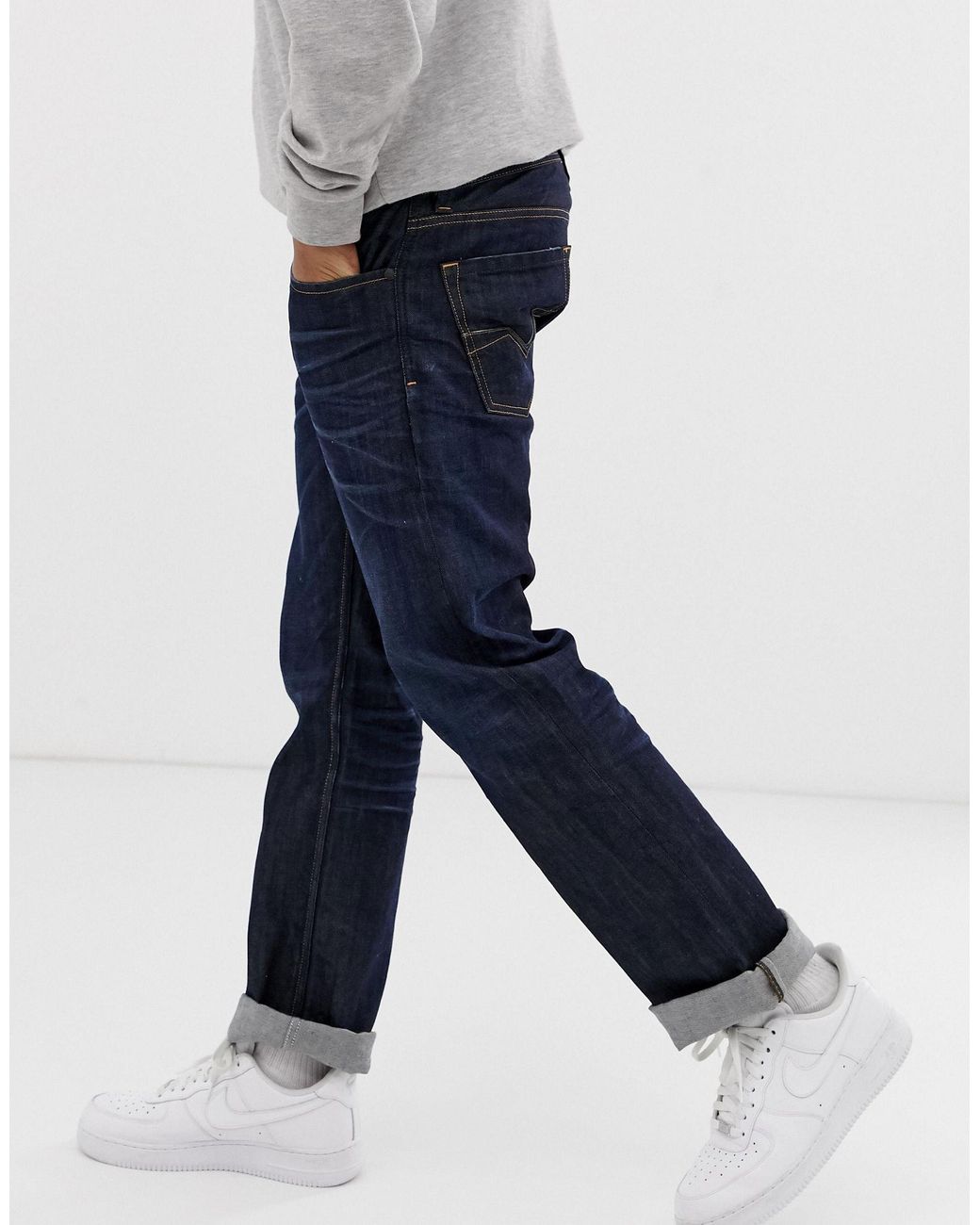 DIESEL Denim Jeans Larkee 8Z8 Regular Straight in Blau für Herren | Lyst AT