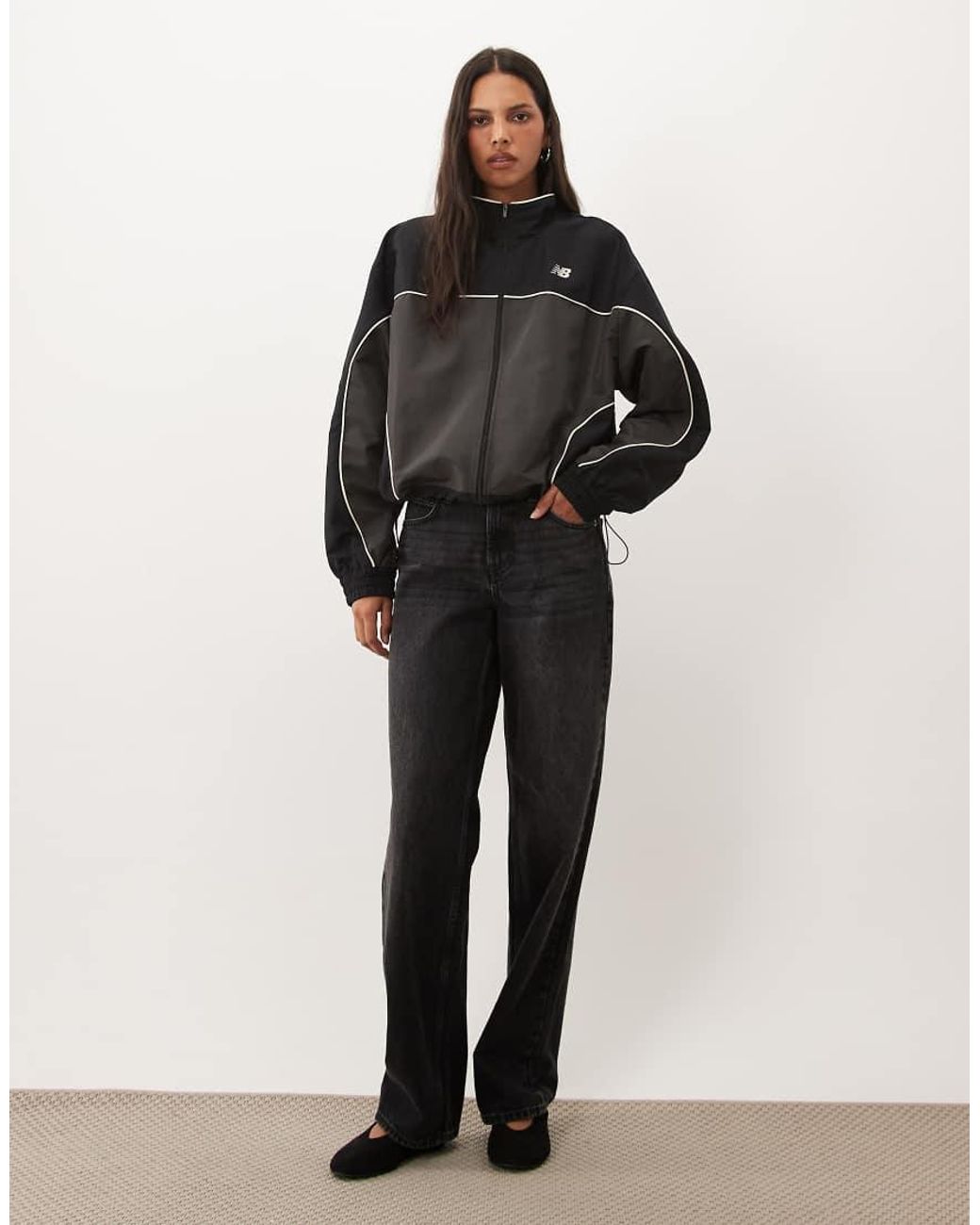 New Balance Black Trackside Woven Jacket